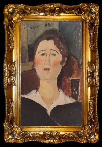 framed  Amedeo Modigliani Minoutcha (mk38), ta009-2